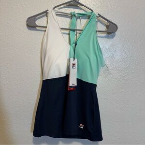 Fila Performa Energy UV 30+ Heritage Halter Tennis Top Size Small New